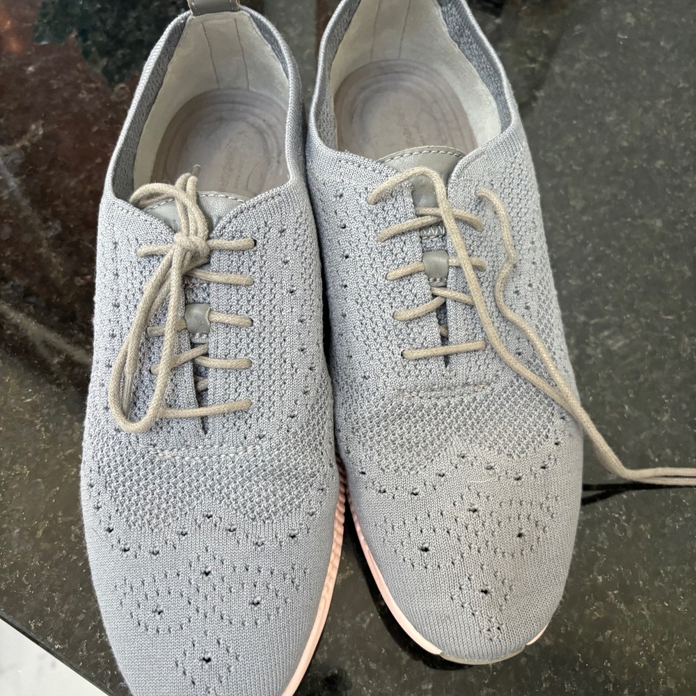 Cole Haan Zero Grand lace up Sneakers - Gray Mesh Oxford Women's 10.5 B